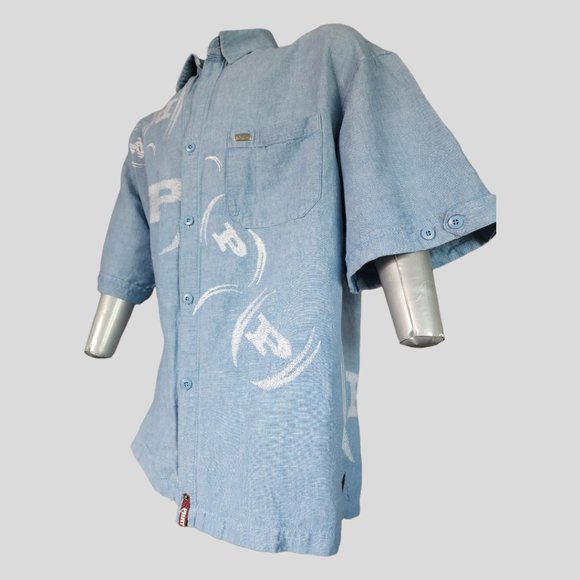 Mens VINTAGE PHAT FARM Denim Embroidered Size XL - Picture 3 of 15